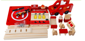 Bambini in legno fai-da-te Giochi <span class=keywords><strong>di</strong></span> imitazione Giocattoli Simulazione Cosplay Capanna fai-da-te Ufficio <span class=keywords><strong>di</strong></span> <span class=keywords><strong>polizia</strong></span> Vigili del f - Product Image 6