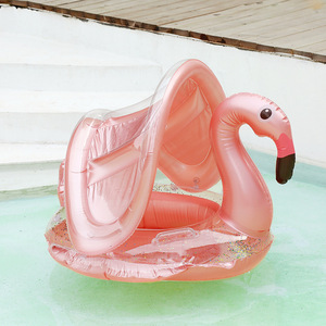 <b>Inflatable</b> Swan Swim Ring For Girls With Sequins Pool <b>Float</b> Water Park Use - Product Image 4