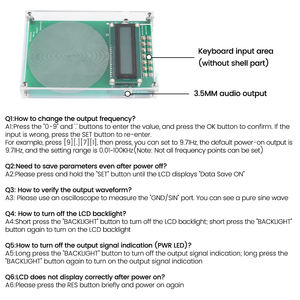 Generador de Señales Ajustable de Frecuencia de Resonancia Schumann DC 5V, Resonador de Audio de Onda Sinusoidal 0.01Hz~100000Hz CE A68 - Product Image 2