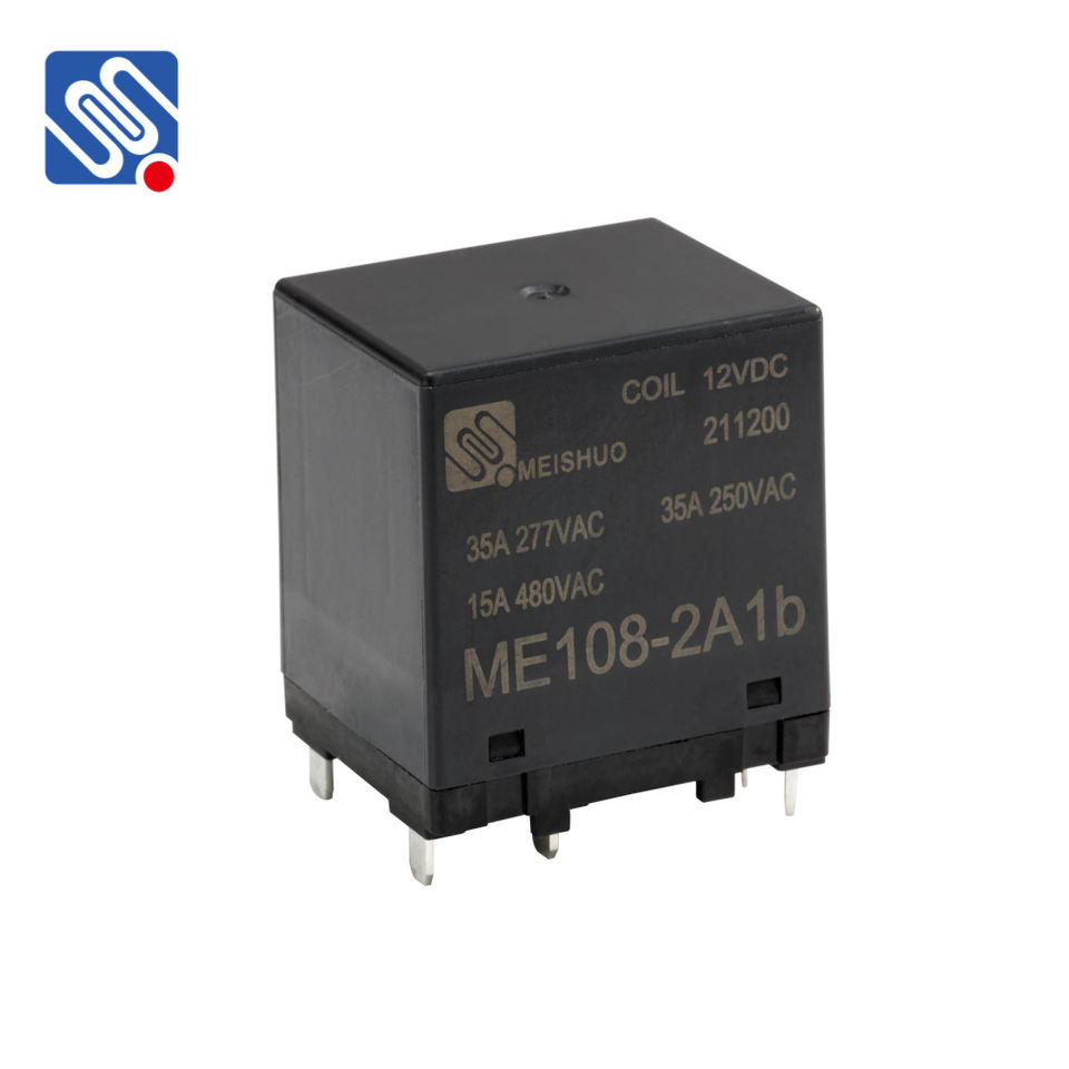 Meishuo ME108 EV Charger AC Contactor Short Current 8 Pins 12VDC High Voltage Contactor PCB SPST DPST Relay