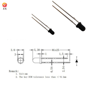 Led thành phần Diode 5 mét hồng ngoại 850nm/940nm <span class=keywords><strong>IR</strong></span> máy phát và máy thu - Product Image 2