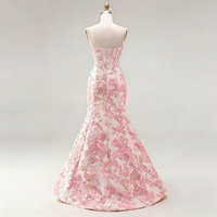 Robe sans bretelles à imprimé floral printanier, nouveau design, non doublée, prix compétitif, robe élégante pour femme