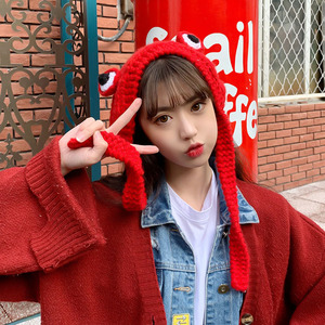 Gorro de punto de moda con diseño de rana, gorro de invierno sólido estilo hip-hop, gorro de punto, accesorio de disfraz, regalos, gorro cálido de invierno - Product Image 5