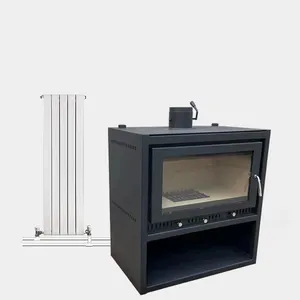 Hornos de inducción de circulación de agua caliente para calentar la casa estufa de leña casas chimenea de leña interior independiente