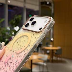 Funda Magnética Brillante a Prueba de Golpes para iPhone 17 Pro Max, Air 16, 15, 14, Transparente, Funda con Electrochapado IMD para iPhone 17 - Product Image 3