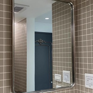 <span class=keywords><strong>Precio</strong></span> de fábrica, decoración enmarcada barata, <span class=keywords><strong>espejo</strong></span> de cristal de <span class=keywords><strong>cuerpo</strong></span> <span class=keywords><strong>entero</strong></span>, <span class=keywords><strong>espejo</strong></span> de pared de acero inoxidable nórdico Retro - Product Image 2
