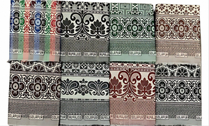 Jacquard Solapur Printed Cotton <b>Throws</b> Traditional Decorative Rectangular Blanket All Season Breathable Hand Wash India Made - Product Image 1