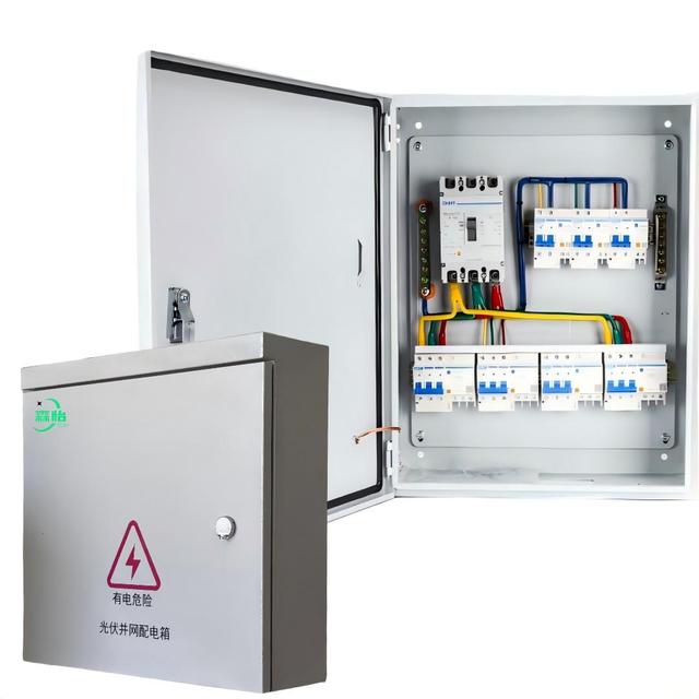 Wall Mounted Electrical Supplies Distribution Cabinet 3 Phase Low Voltage Switchgear with Earth Fault Protection & Main Switch