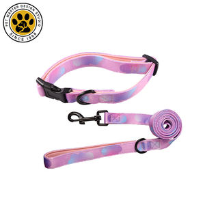 SinSky Desain Kustom Populer Tali Kekang Anjing Dapat Dibalik dan Set Tali Kekang Anjing dengan Tali Kerah Yang Cocok Tas Kotoran Anjing - Product Image 2