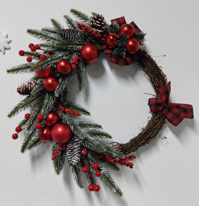 <span class=keywords><strong>Guirlande</strong></span> de Noël en PE sur mesure, nouveau design 2026, 40 cm, décorations extérieures, baies rouges, durable et écologique - Product Image 5