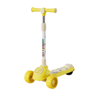 BAB WAY Trottinette pour enfants pliable à 3 roues, légère et moderne, avec roues en PU, hauteur réglable pour les jeux en plein air