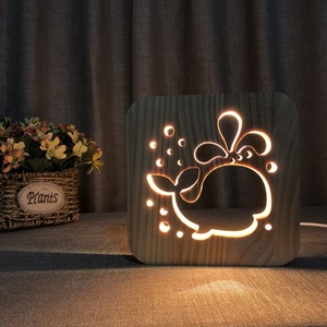 Warm White Nordic Design Gift Decorative Carton Pet <strong>Cat</strong> Dog Fish LED <strong>Night</strong> <strong>Light</strong> for Kids Wood <strong>Light</strong> <strong>Night</strong> <strong>Light</strong> - Product Image 5
