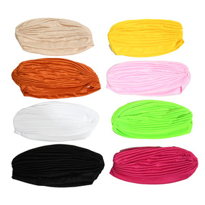 Turban froissé pour femmes, foulard en coton musulman, couvre-chef islamique, Hijab, enveloppes de tête, <span class=keywords><strong>Bonnet</strong></span> indien, nouvelle collection - Product Image 3