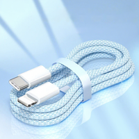 Câble de données tressé pour charge rapide 15/14 PD 5A/6A, double connecteur Type-C//Micro USB, 12W/20W, câble pour téléphone portable