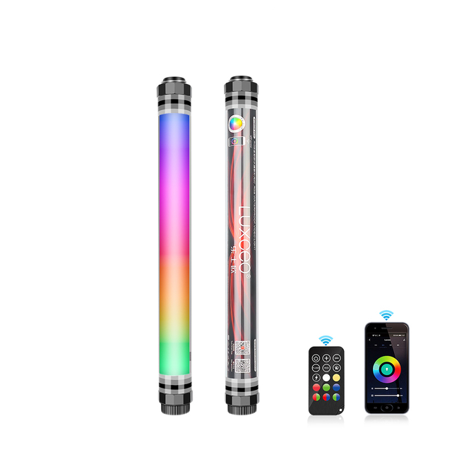 For P7RGB Pro APP Control Underwater Photography Lighting Rechargeable Handheld RGB Tube LED Video Light IP68 Waterproof