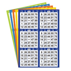 Bingo Tickets Full-Color Variable Data Digital Printing Premium Art Paper - Product Image 1