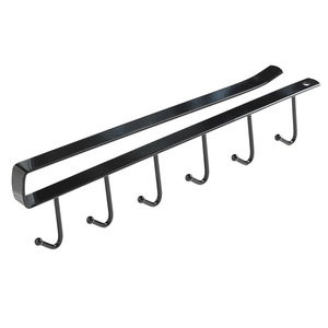 Clothing Organizer Cabinet Hooks Black And White Hook Type <b>Insert</b> Hanging <b>Wardrobe</b> Storage Rack Rectangle Shape - Product Image 5