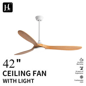 Ventilateur de plafond décoratif intelligent avec télécommande, en bois, grand, moderne, technologie de ventilation sans balais DC, avec lumière - Product Image 2