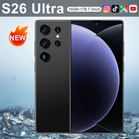 Smartphone S26 Ultra de Alta Calidad con 10 Núcleos, 5G, 16GB+1TB, Pantalla HD de 7.3 Pulgadas, Android 14 y Cámara Trasera de 108MP