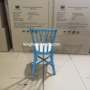 Chaise d'enfant en rotin artisanale de luxe pour fêtes et événements, mobilier enfant en osier naturel, location et vente en gros - Product Image 6