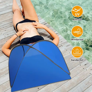 Carpa de Playa <span class=keywords><strong>Mini</strong></span> Automática Portátil, Plegable, Ligera, con Protección Solar para Acampar en Verano, Impermeable, de Poliéster - Product Image 5