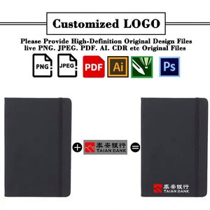 Cjx773 Factory Wholesale Custom A5 With Elastic Strap Pu Office Printed Brand Logo Diary Notepad <b>Note</b> <b>Book</b> Notebook - Product Image 3