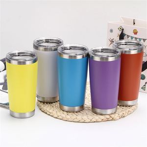 Red <b>Cup</b> Mug 20Oz Stainless Steel Insulated Travel Mug Double Wall Vacuum Powder Coated Matte BPA Free ASM25 - Product Image 1