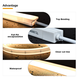 PERFECT Full PU Encapsulation <b>Low</b> <b>Voltage</b> Waterproof IP68 Factory Wholesale Top Bend Silicone Good Flexible LED Neon <b>Light</b> - Product Image 5