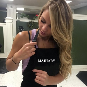 Wholesale Custom logo Polyester Hair Cutting <strong>Black</strong> Waterproof Hairdresser Barber Salon Stylist <strong>Apron</strong> - Product Image 6