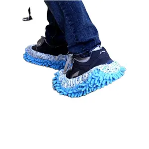 Women Men Kids Washable Reusable Microfiber Foot Dust Hair Cleaners Sweeping Dust Mops Mop Socks
