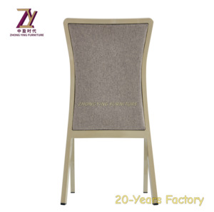 Chaise de banquet de mariage d'hôtel de conception moderne de haute qualité fabricants de métal en cuir résistant à l'usure exportation en gros - Product Image 5