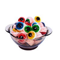 Halal OEM Fabriek Directe Verkoop 5D Oogballen Groothandel Meerkleurige Gummy Candy's Zoete Fruitige Gevulde Snoepjes