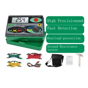 2023 nuovo DUOYI DY4100 Insulation Digital Meter Earth Ground Resistance Ohm Tester 0-2000 Ohm