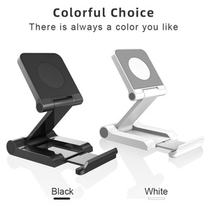 Magsafe Magnetic Desktop Phone Stand For Iphone 12 13 14 15 Foldable <b>Tablet</b> <b>Holder</b> Adjustable White Black - Product Image 5