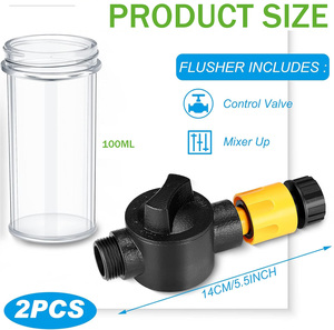 Pistolet à eau manuel haute pression pour voiture et jardin, buse en laiton métallique avec tuyau de lavage en plastique - Modèle 001 - Product Image 3