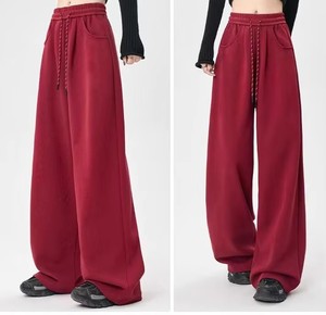 <span class=keywords><strong>Pantaloni</strong></span> Jogger Larghi a Vita Alta in 100% Poliestere, Anti-Piega, Tinta Unita, Stile Cargo Vintage Streetwear, Estivi - Product Image 2