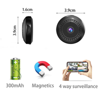 Caméra vidéo WiFi avec suivi de mouvement, système d'alarme à batterie, mini caméra domestique de haute qualité avec stockage cloud, sécurité intérieure sans fil