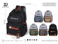 Kids <b>Backpack</b> 18 In Sport Style Multiple Pockets <b>School</b> Use Unisex Polyester Material - Product Image 1