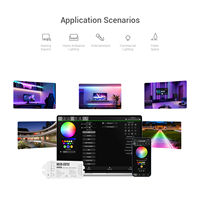 Contrôleur LED musical WiFi ESP32 WLED SP803E 12A PWM 1-3CH UART Téléchargement 5V-24V Portée 15M