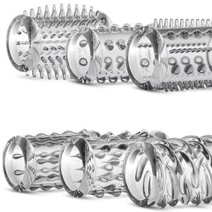 6 Stuks Mannelijke Voorhuid Corrector Restauratie Cock Ring Penis Kristallen Mouw Enhancer Massage Volwassen Seksspeeltjes Voor Mannen Vrouwen Koppels - Product Image 3