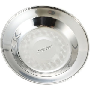 Stainless Steel Plates 16 16.9cm Round Shallow Dish For Hotel Dining Microwave Safe - Product Image 4