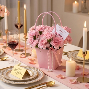 Sacchetti di Carta Multicolore Portatili e Riciclabili con Manico per Confezioni Regalo di Fiori, <span class=keywords><strong>Bomboniere</strong></span> per Feste di Compleanno - Product Image 3