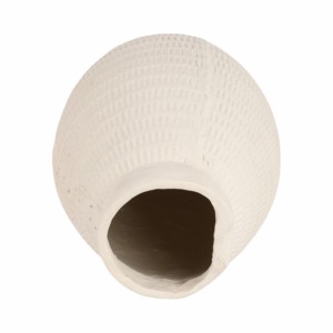 Vaso grande testurizzato moderno in ceramica arrotondata per decorazione del soggiorno - Product Image 6