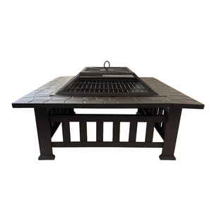 Mesa Cuadrada para Fogatas al Aire Libre <span class=keywords><strong>con</strong></span> Gabinete para Barbacoa, para Uso en <span class=keywords><strong>Cocina</strong></span> al Aire Libre <span class=keywords><strong>con</strong></span> <span class=keywords><strong>Leña</strong></span> - Product Image 5