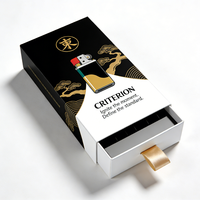 Boîte d'emballage personnalisée pour briquet en carton ondulé écologique, gaufrée, avec pelliculage mat et impression, pour briquet à gaz