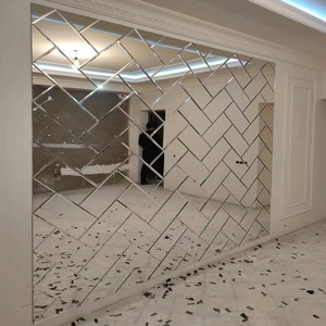 Specchio <span class=keywords><strong>da</strong></span> <span class=keywords><strong>parete</strong></span> decorativo specchio per piastrelle di vetro specchio <span class=keywords><strong>da</strong></span> sposa trasparente con cornice <span class=keywords><strong>da</strong></span> 6mm piccolo specchio di vetro - Product Image 2