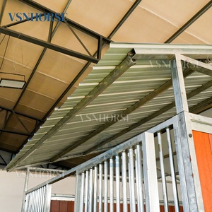 便携式马Stable摊位竹板模块化定制马术谷仓设计屋顶选项，用于户外骑行或农业用途 - Product Image 6
