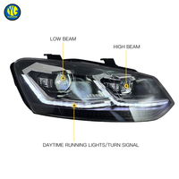 YU GUANG pour Volkswagen POLO Phares LED MK5 2011-2018 Amélioration Accessoires VW Polo Phares Avant Voiture Assemblage Projecteurs