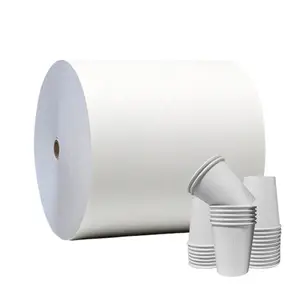papiertasse rollen rohmaterial 170 g 210 gsm jumbo rollen tasse lagerpapier pe beschichtetes papier in rollen für tassenherstellung