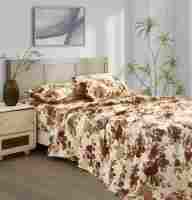 Hochwertige 3 Stück Mikro faser Tröster und Blatt Set Blumen Vintage Print Soft King Size Stitched Collection